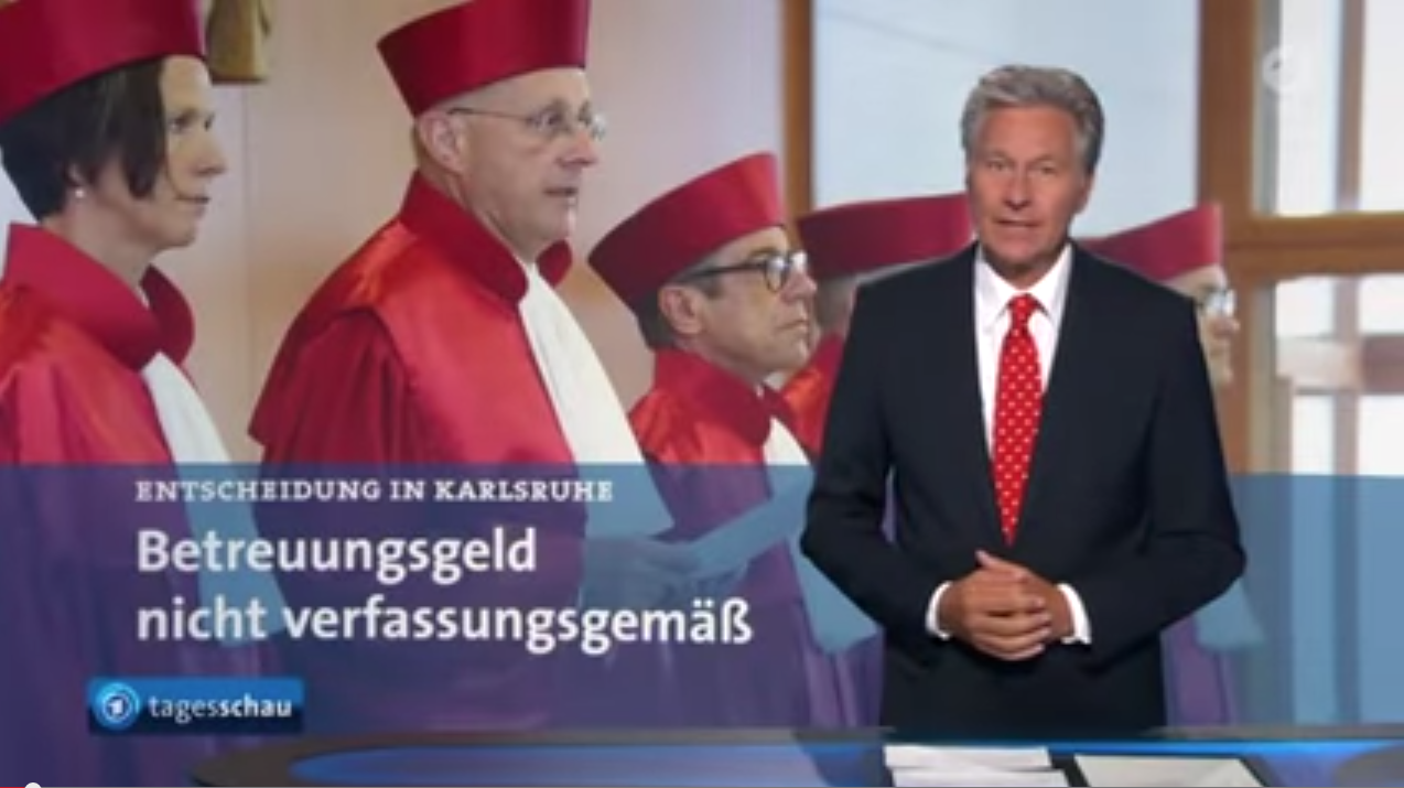 Verfassungsrichter kippen Betreuungsgeld