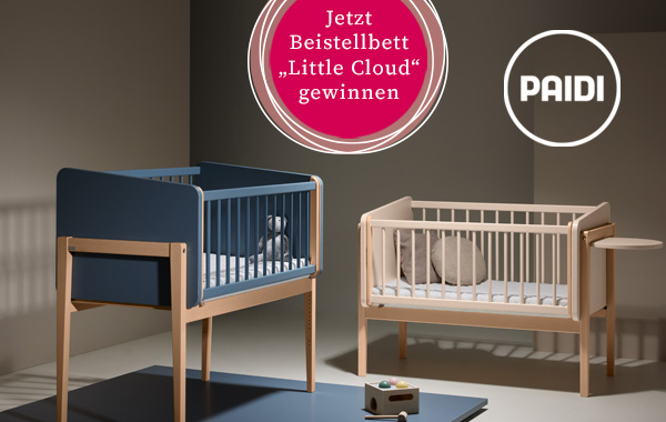 Jetzt das mehrfach ausgezeichnete Beistellbett Little Cloud von PAIDI gewinnen