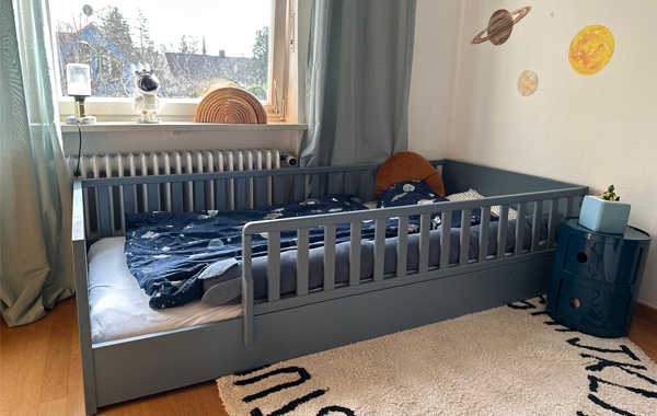 PAIDIS Bodenbett Little Flo im Familienalltag