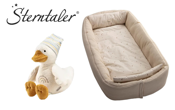 Babynestchen und Kuscheltier von Sterntaler