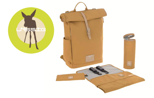 LÄSSIG Wickelrucksack mit Rolltop-Verschluss