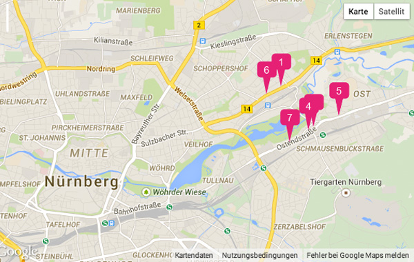 Adressen in Nürnberg