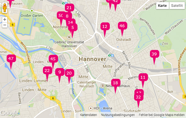 Adressen in Hannover