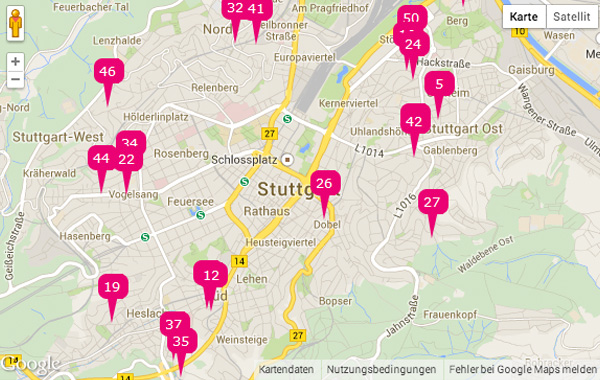 Adressen in Stuttgart und Umgebung